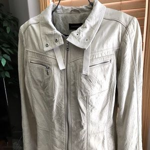 NWT - Crushed Leather Jacket- Ladies New